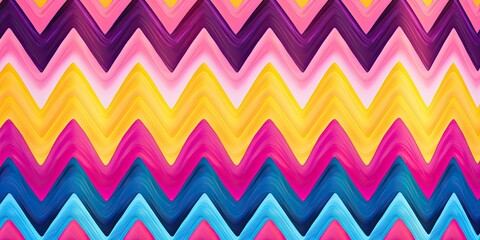 psychedelic seamless chevron pattern custom background Generative AI