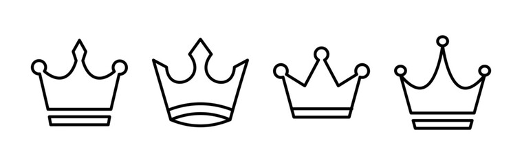 Crown Icon vector. Crown symbol for web site design,