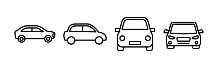 Car icon vector. Car sign. sedan