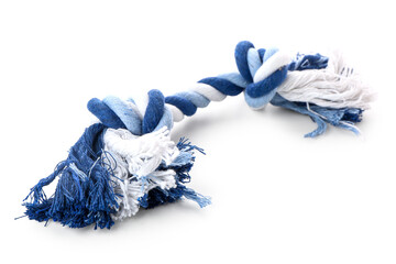 Cotton toy for pet isolated on white background