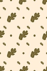 Autumn concept. Leaf fall leaves seamless background. Orange autumn leaves background, fall leaf seamless pattern.