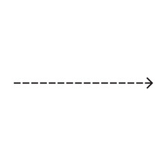 dotted line arrow