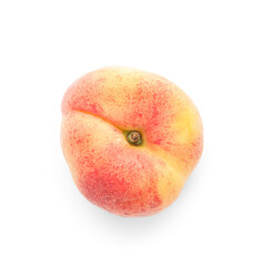 Sweet fig peach on white background