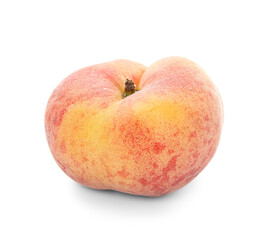 Sweet fig peach on white background