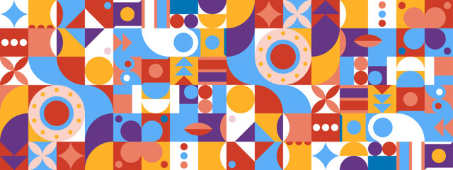 vector gradient mosaic channel art template