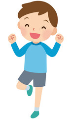 元気な男の子　小学生