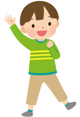 元気な男の子　小学生