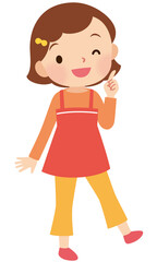元気な女の子　小学生