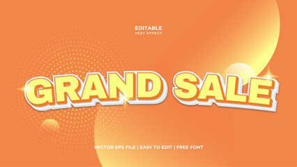 Editable 3D Text Effect Mockup. Glowing Graphic Style