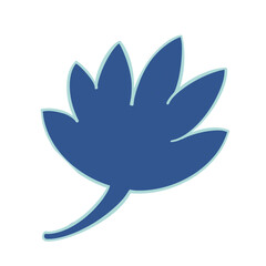 blue flower icon