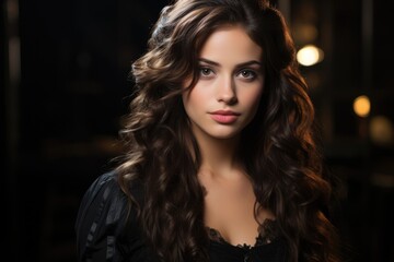 Dramatic Theatrical Scene An actress - stockphoto concepts