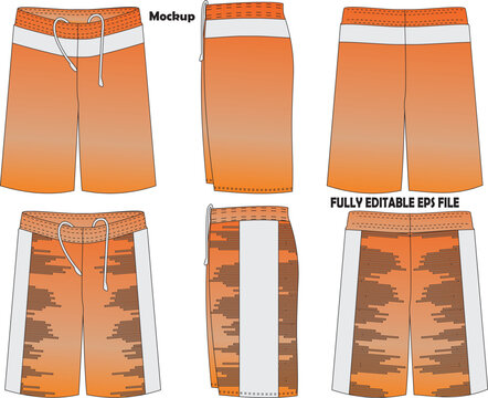 Basketball Short Mock ups for sports clubs 