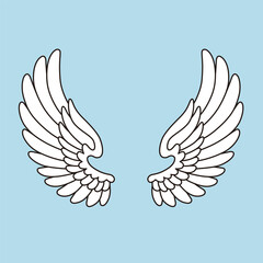 Obraz premium 天使の翼 