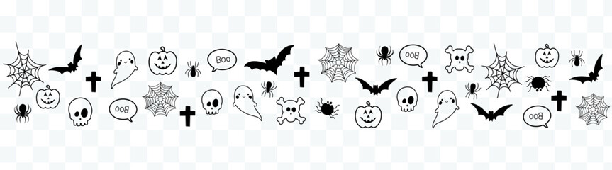 Happy Halloween background vector illustration. Halloween banner decorations.Vector illustration.