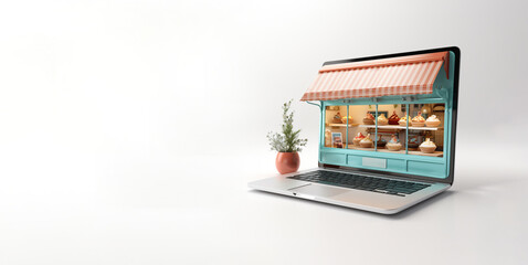 patisserie online commerce miniature