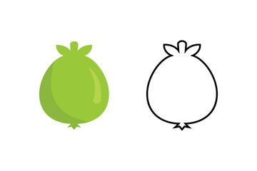 Guava vector and icon template	
