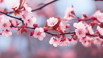 Obraz premium Whispers of spring: cherry blossoms in full bloom 