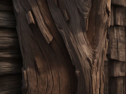 twisted aged wood texture