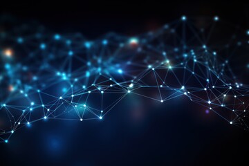 Intricate Web of Fiber Optic Cables Transmitting Data Signals