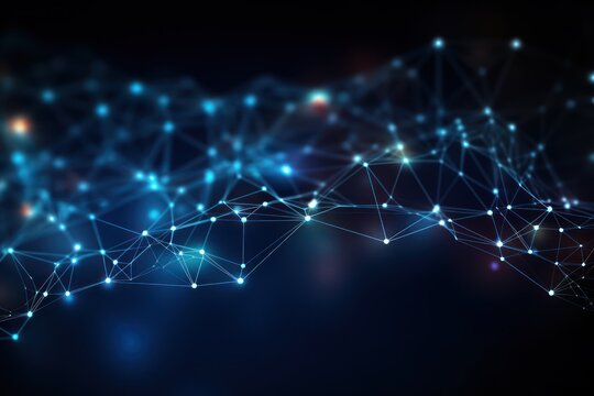 Intricate Web of Fiber Optic Cables Transmitting Data Signals