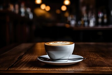 cup of coffee on the table