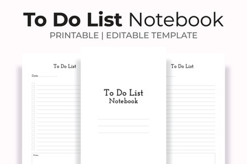 To Do List Notebook Kdp Interior