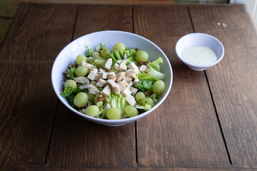 ensalada verde con pollo