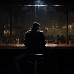 man in the bar