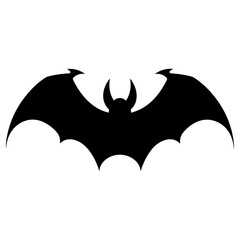 halloween bat silhouette vector design isolated