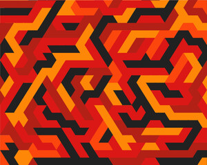 Hispanic heritage month isometric background. Colorful traditional festival template design. Vector trendy pattern illustration