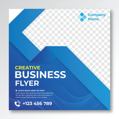 Business social media post square banner template