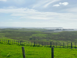 Fototapeta na wymiar Panolamic view of Cape Reinga, New Zealand