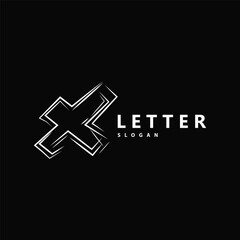 Minimal Initial X Letter Logo, Modern And Luxury Geometric Design, Icon Vector Template Element