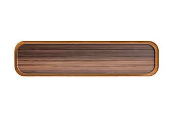 wooden banner 3d render