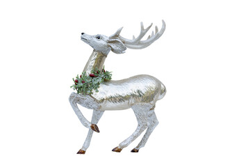 reindeer. toy shiny deer - christmas toy. isolate on white. option available PNG
