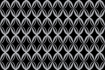 Geometric of diamonds pattern. Design ethnic style white on black background. Design print for illustration, textile, texture, wallpaper, background, carpet. Set 7