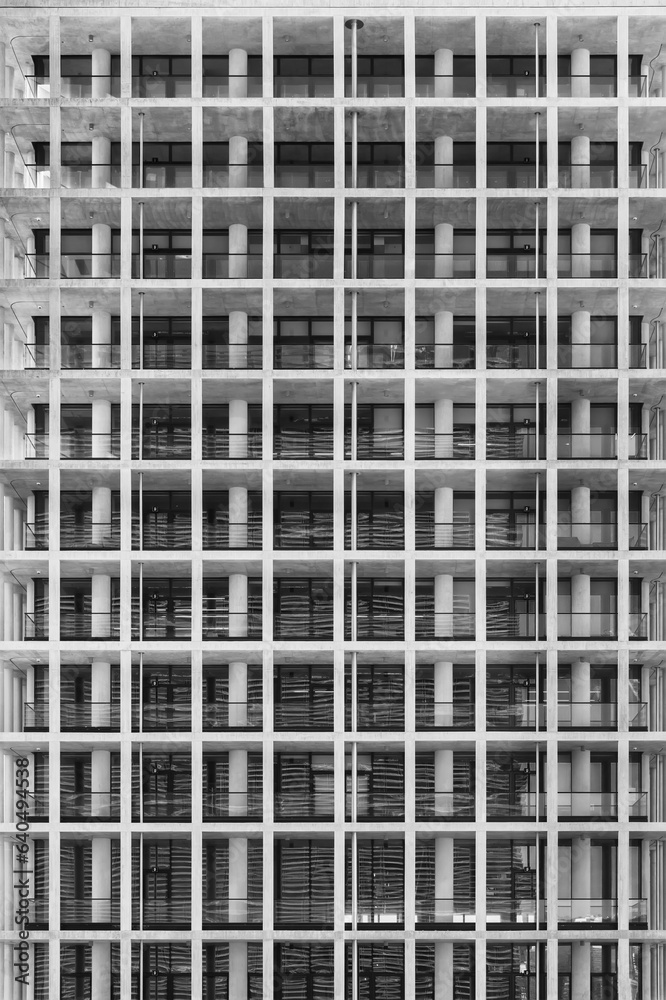 Poster exterior of modern architecture. building abstract background
