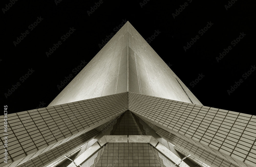 Aufkleber exterior of modern architecture. building abstract background