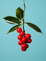 Festive Magic: Pop Art Minimalism on Mistletoe
