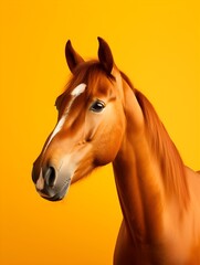 Elegant Equine: Pop Art Minimalism on a Horse