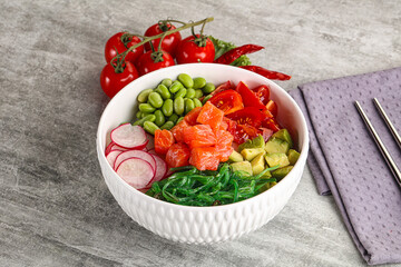 Hawaian cuisine - Poke with salmon