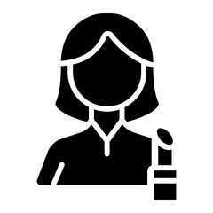 Beauty blogger Solid icon
