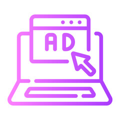 ads Line Gradient Icon