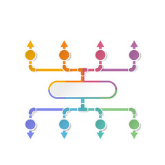 Infographic process design 8 options or steps.