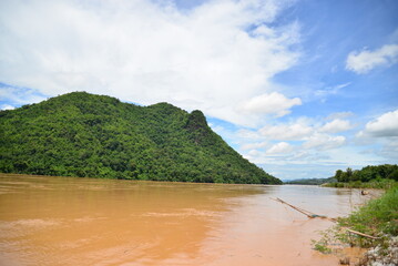 Maekhong river Thailand - Laos border in Chiang Khan