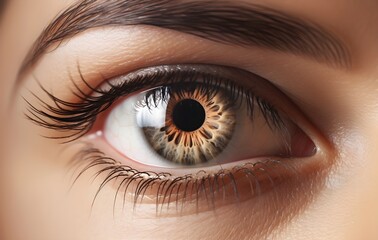 Naklejka premium close up of a female eye