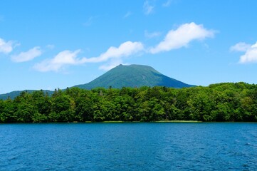 Fototapeta premium View from Sightseeing Boat - Akan Lake