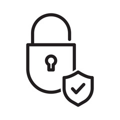 Security Icon, Protection Sign, Padlock Icon, Privacy, Safety Icon, Shield Protect Vector, Guard Design Elements, Lock Security Symbol, Access Denied Design For Mobile Apps And Website Illustration