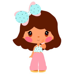girl with teddy bear