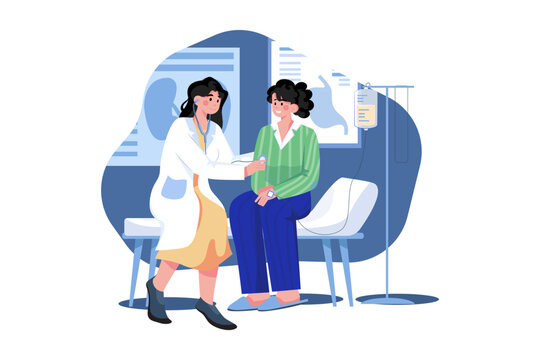 Female Doctor Doing Checkup of The Patient